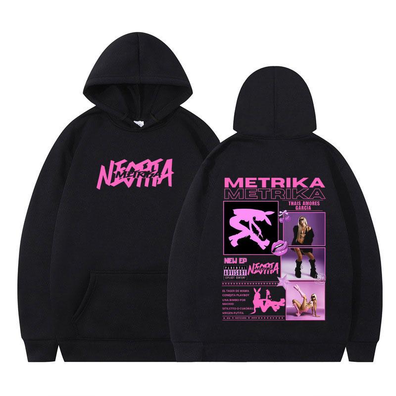 Singer Metrika Album Tour Hoodie Men Women Aesthetic Trendy Pullover Long-sleeved Casual Harajuku Tracksuit