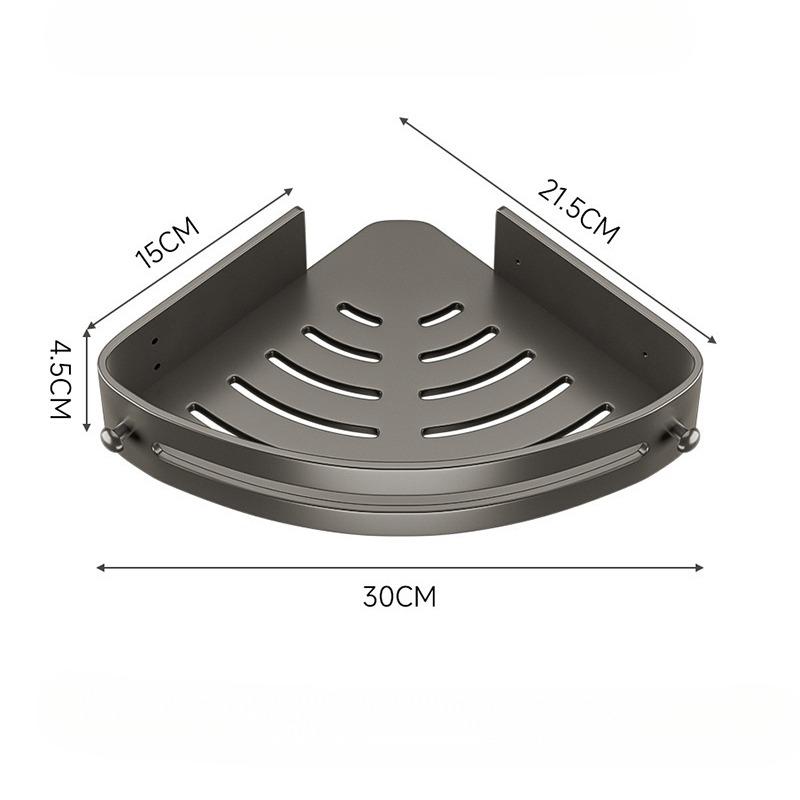 New Bathroom Corner Triangle Shelf No-Drill Storage Rack for Washroom and Toilet Bathroom Corner Shelf