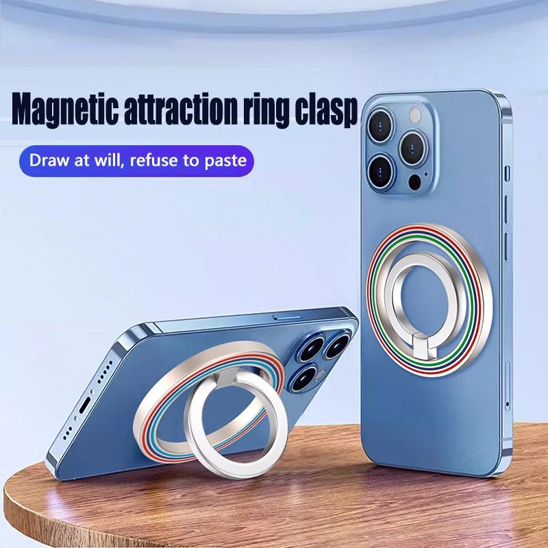 360° Magnetic Finger Ring Holde for MagSafe Magnet Stand Grip for IPhone 15 14 13 Pro Max Xiaomi Bracket Sticker