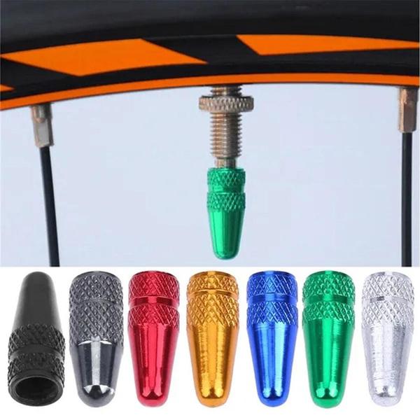 4 шт. колпачки для клапанов Presta для велосипеда, пылезащитный чехол, прочный алюминиевый сплав для горного велосипеда, аксессуары для велосипеда