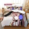 Постельное белье Touhou Project Комплект Пододеяльник Простыня Печатный Комплект Постельного Белья Наволочка Постель Полный Queen King Размер Одеяло Спальня