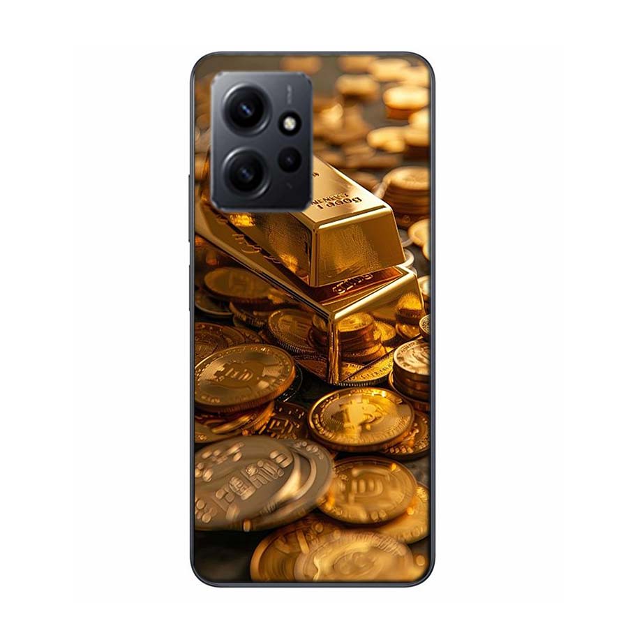 Gold Bar Wealth and Finance Phone Case For Redmi Note 14 15 Pro 5G 13 12 Pro Plus 11 11T 11E 11S 10 Pro 10S 9 9S Cover Cell Clea