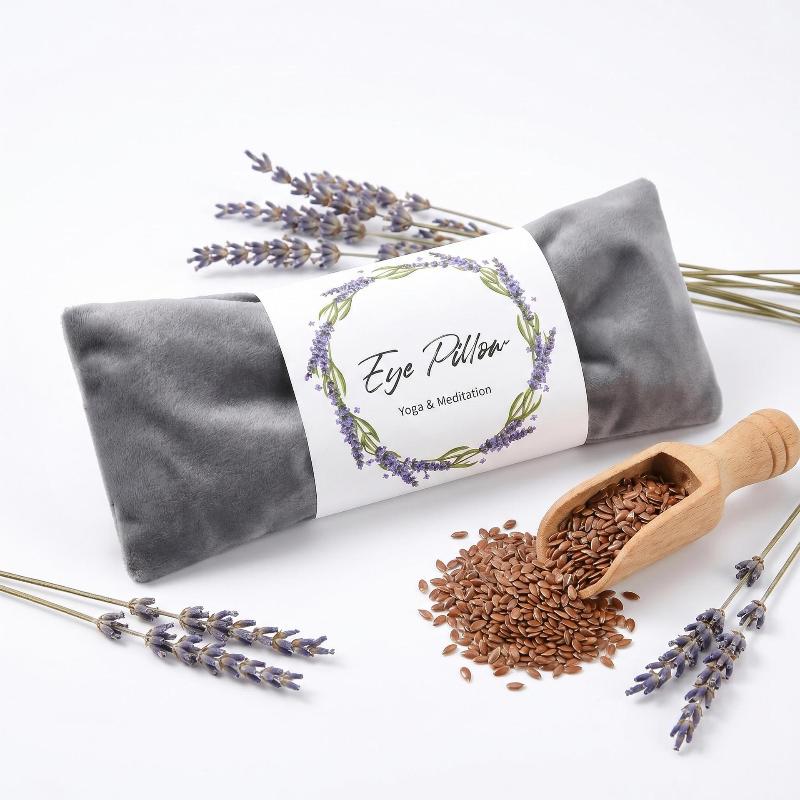 Aromatherapy Lavender Eye Pillow Hot Cold Compress for Dry Eyes Relief Sleep Aid for Meditation Yoga Home Use 1Pcs