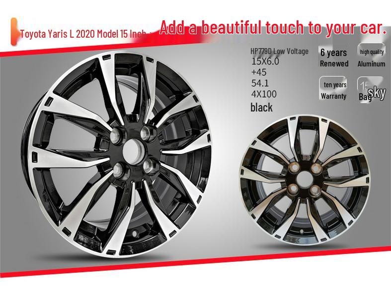 Совместимо с 14-15-дюймовыми Toyota Yaris, Vios, Corolla и другими для литых дисков, стальных дисков и модификаций шин.