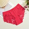 S-XXL Женские кружевные трусики пэчворк бесшовное нижнее белье сексуальные роскошные с вырезами однотонные слипы для девочек со средней посадкой дышащее нижнее белье