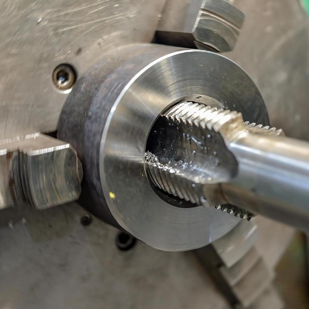 uxcell Straight Flute Tap, Metric, Left Side, Titanium , M35, Cobalt High Speed Steel, Machine Screws, Milling Machine M12x1.5