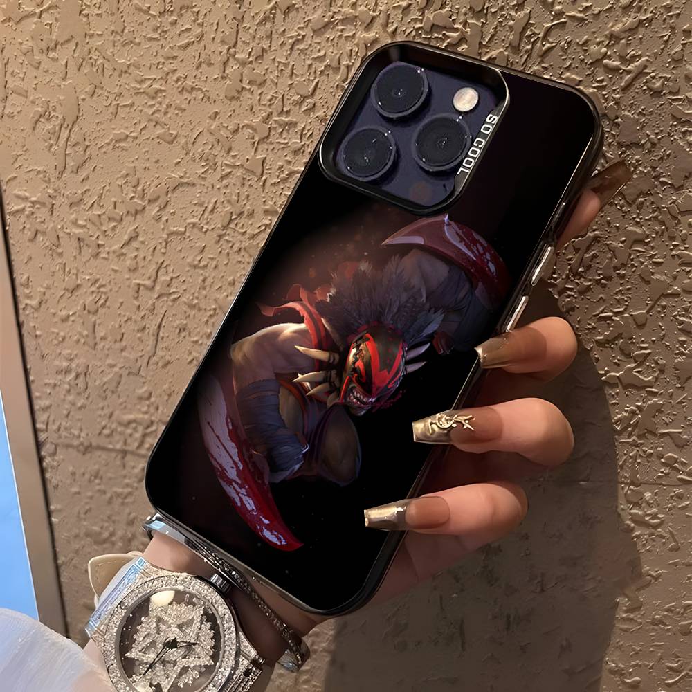 D-Dota 2 Крутой Игровой Чехол Для Телефона Для iPhone 17,16,15,14,13,12,11,Pro,XS,Max,Plus,Mini,SE4,E Черный Матовый Ударопрочный Чехол
