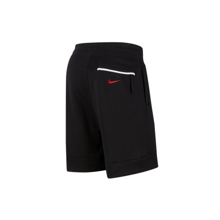 Nike Air Fleece Color-Block Shorts Men Bottoms Black CJ4833-010