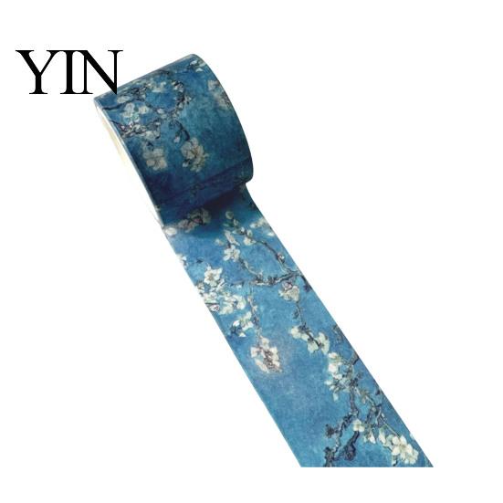 Natural Blend Washi Tape Tape, Oil Painting Decorative Masking Artist Patterns Adhesive Layering for DIY Crafts, Junk Journal, Gift Wrapping,