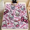 1 шт. Фланелевое одеяло с принтом мультфильма Hello Kitty, Высокое качество, Для всех сезонов, Декор для дома, Тепло и уют, Идеально для рождественских подарков