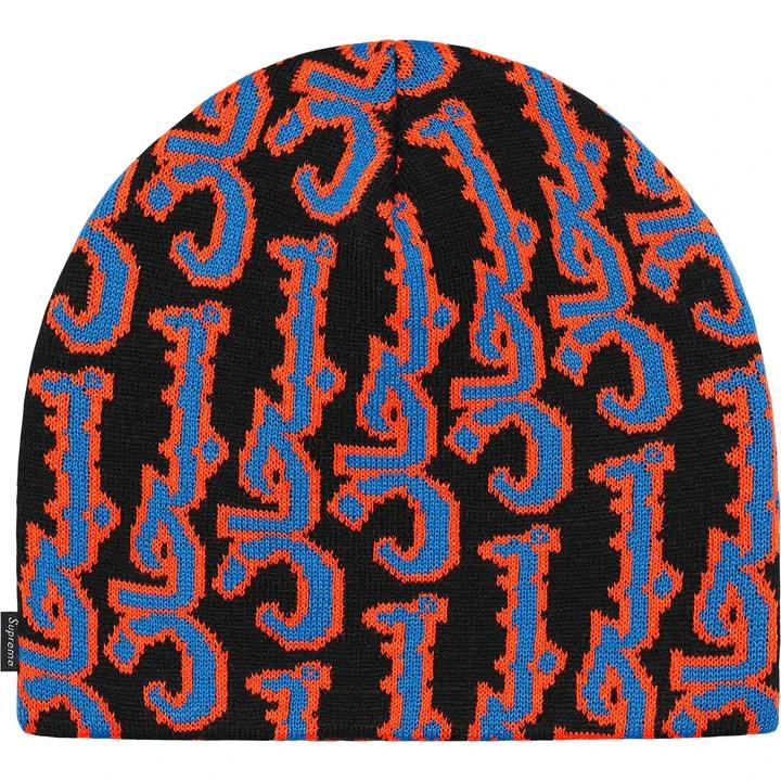 Supreme Arabic Jacquard Beanie Black