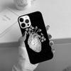 Чехол для телефона Цветочное Сердце Для iPhone 17 Air 14 15 16 13 12 Чехол Для Apple iPhone 17 Air 14 15 16 Pro Max 6S Plus Coque