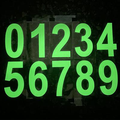 5 листов, 2/3/4 дюйма, светоотражающая наклейка с номером почтового ящика от 0 до 9, водонепроницаемая, высеченная, самоклеящаяся виниловая, современная наклейка с номером дома, украшение для окна, двери