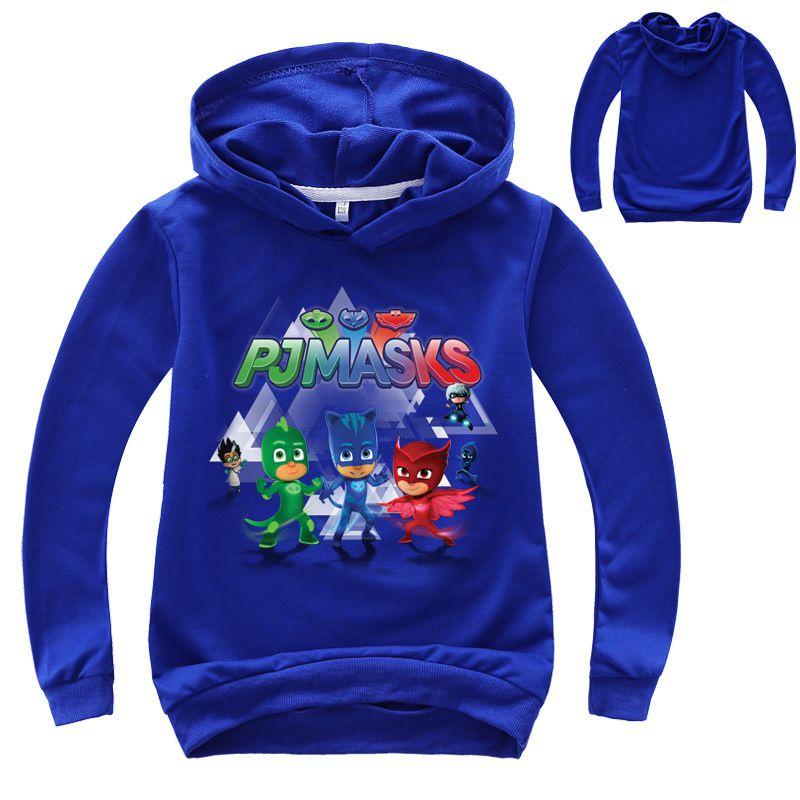 Superhero Pj Masks Kids Long Sleeve Hoodie Stylish And Comfortable Sweatshirt Top
