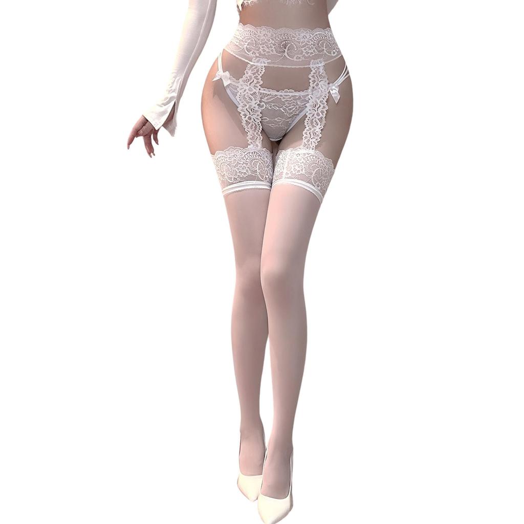 Seamless Lace Suspender Stockings - Women's Extra-Long Sexy Thigh-Highs