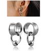 1pc Ear Plug Kit Surgical Steel no-Screw Fit Ear Gauges Tunnel Expander Body Piercing Zircon Flare Earrings Plugs Stretching