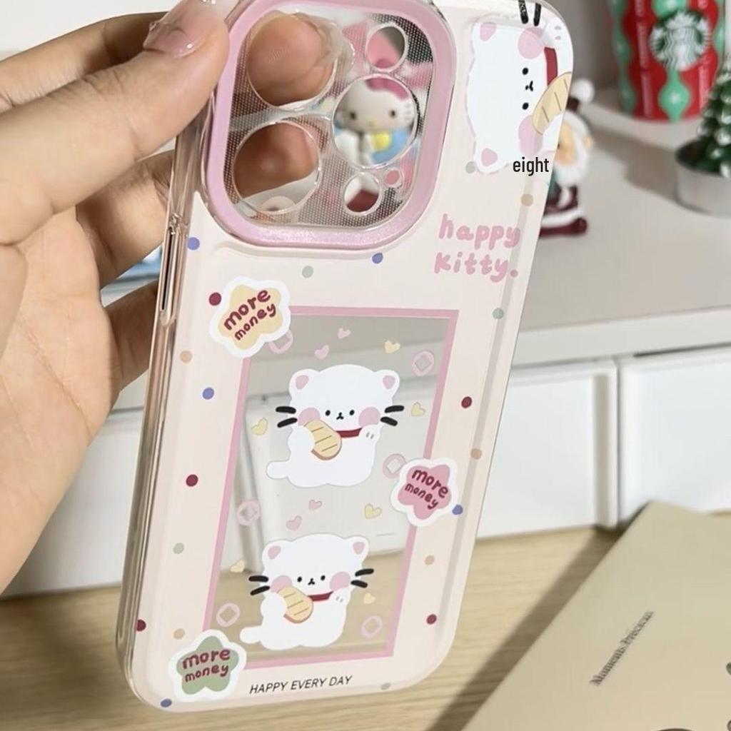 Drop-Proof Soft Shell Phone Case: Cute Maneki Neko for Apple 15/14/13 Pro Max and 12/XS Max