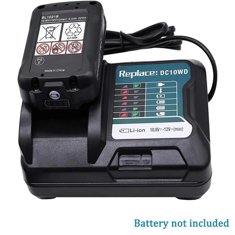 Замена DC10WD для зарядного устройства Makita 10,8 В 12 В DC10WD DC10SB DC10WC BL1015 BL1016 BL1021B BL1041B Быстрое зарядное устройство