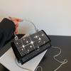 Rhinestones Evening Crossbody Bag Crystal Bling Top Handle Bags for Women Luxury Designer Small Purses and Handbags