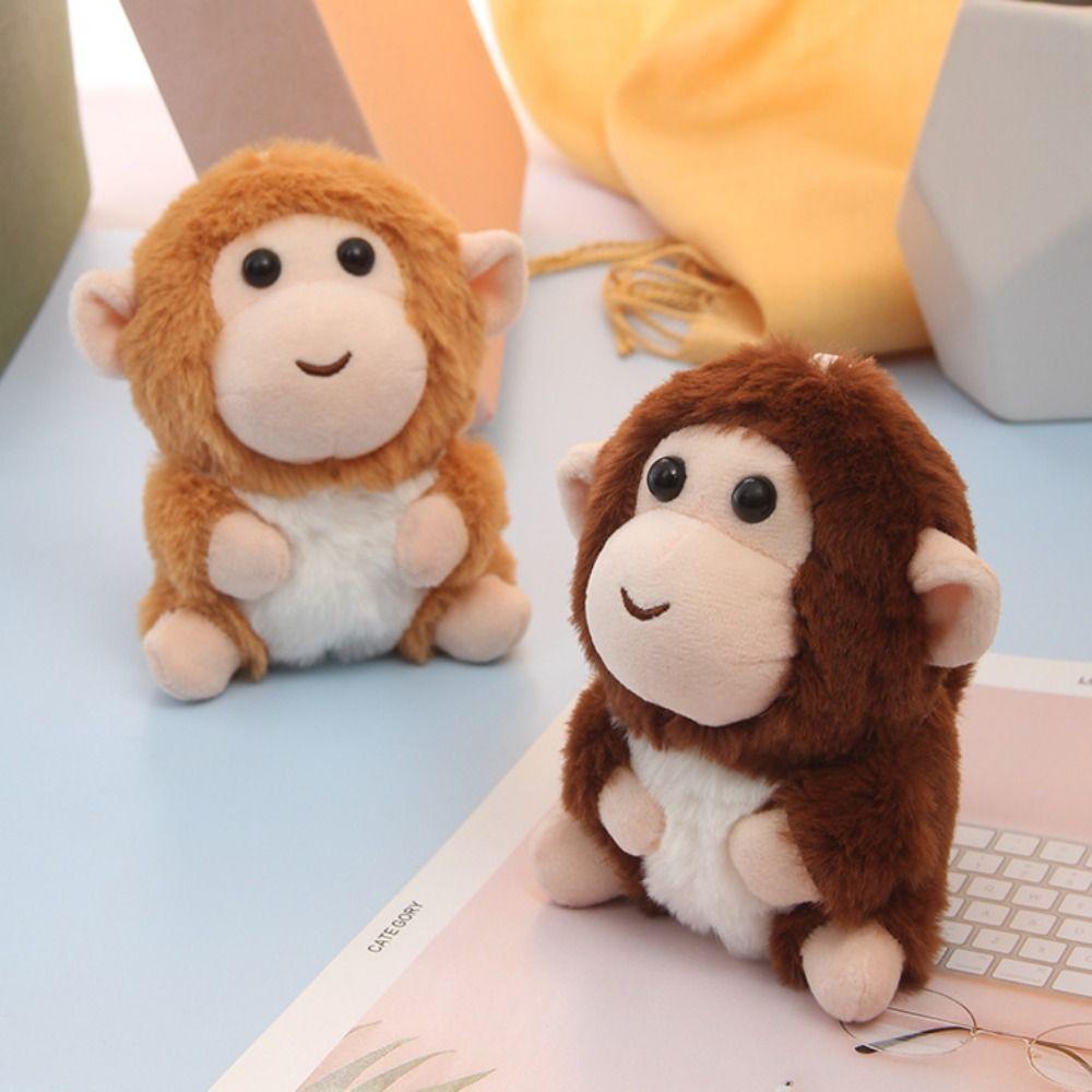 Plush Doll Monkey Plush Toy Soft Fur Monkey Car Pendant Little Monkey Pendant Bag Pendant