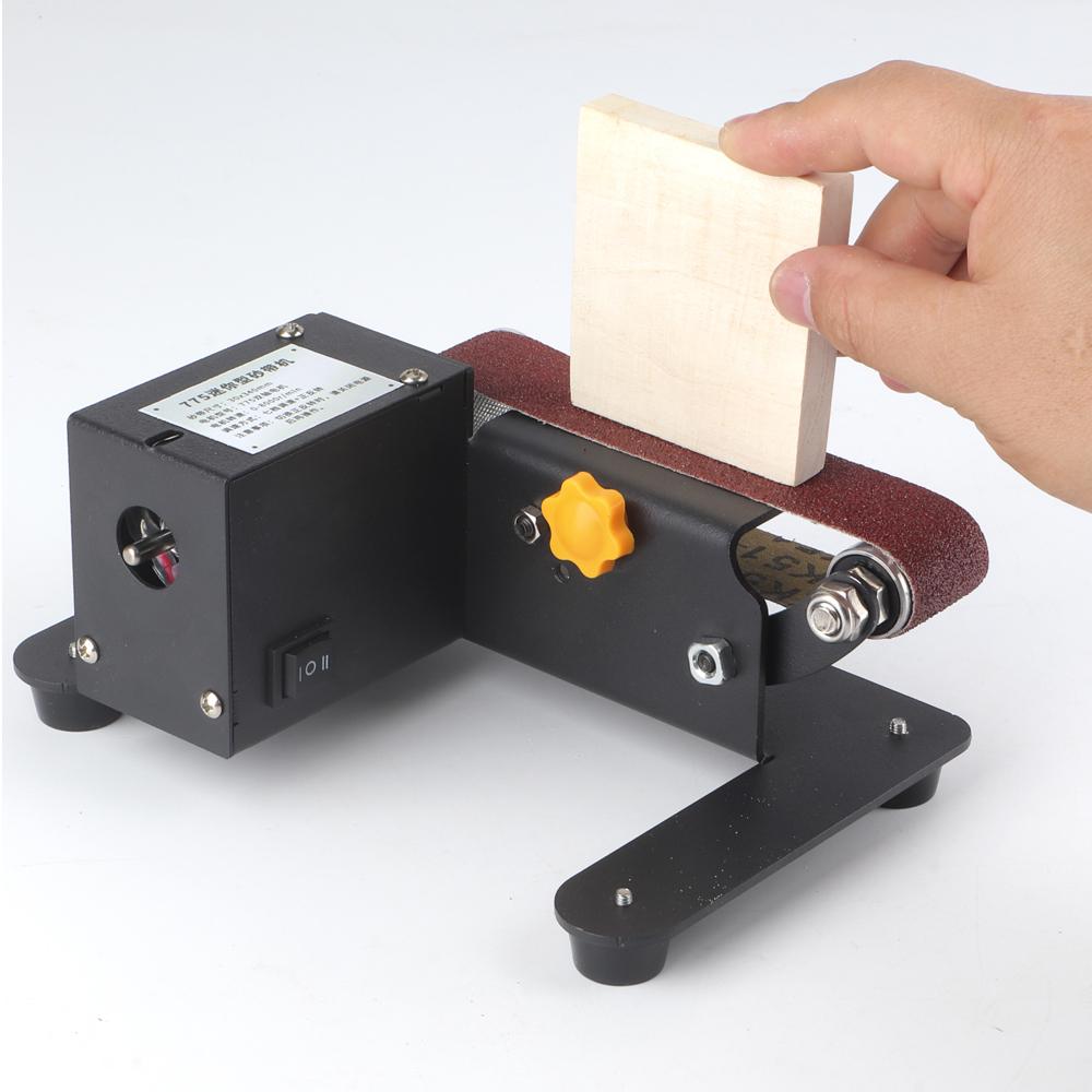 250W Mini Belt Sander Electric Bench Grinder Sanding Machine 7 Speed Adjustable Control Small