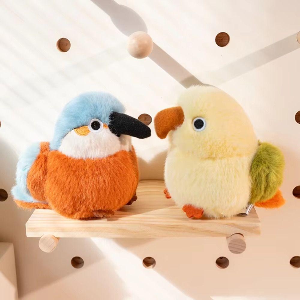 Fluffy Material Lifelike Bird Plush Soft Texture Stuffed Bird Doll Bird Plush Toy Birthday Gift