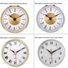 Clear Lens Quartz Clock Insert Gold Mechanism Replacement Numerals
