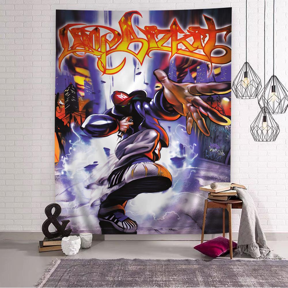 Limp Bizkit Band Cartoon Tapestry Bohemian Wall Tapestries Mandala Wall Hanging Sheets