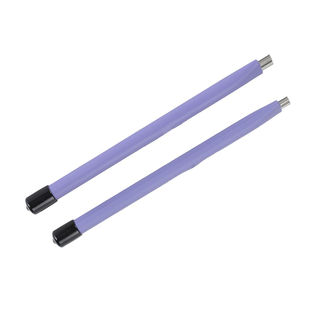 2 Pcs Drum Brush Retractable Steel Wire Rubber Handle Jazz Drum Brushes for Performance Purple
