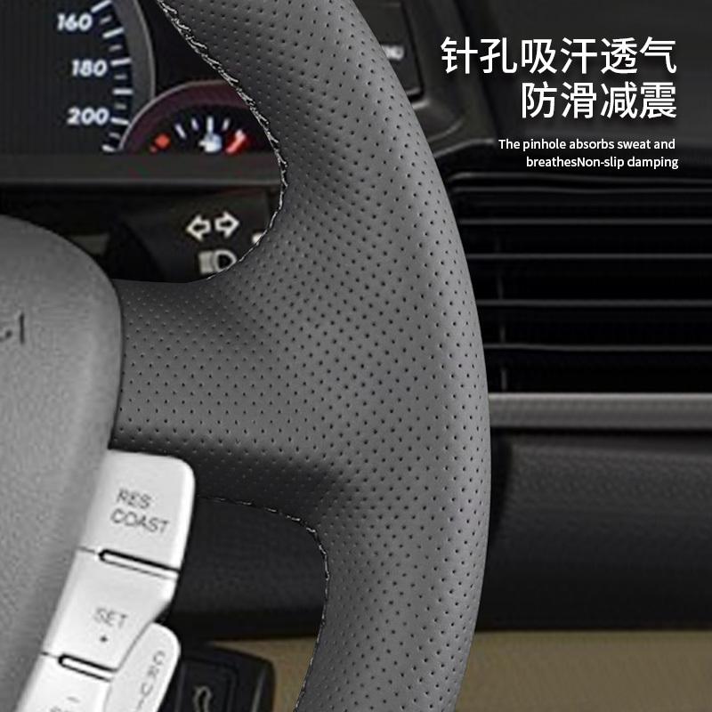 For ford falcon ford FG falcon 2008-2014 Hand-Stitched Car Steering Wheel Cover Braid black leather style FG accessory
