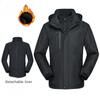 Men's Autumn and Winter Outdoor Two-piece Three-in-one Jacket Men's Windproof and Warm Mountaineering Overalls