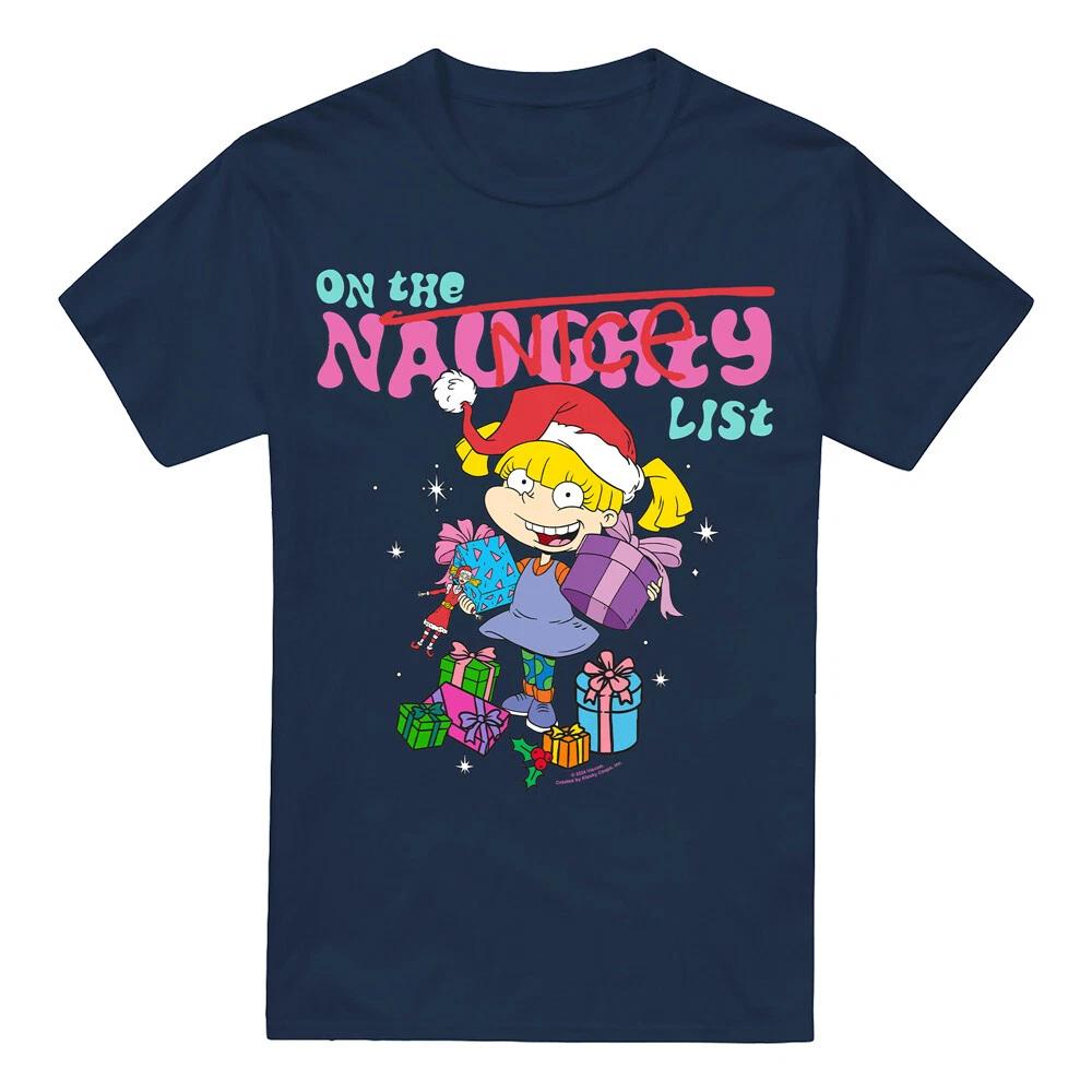 Rugrats Naughty Angelica Christmas T-Shirt S-2XL, Navy
