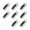 8pcs Stainless Steel Glass Clamps for 6-8mm/8-10mm/10-12mm Thickness Glass Support Brackets Clips with Hex Screwdriver