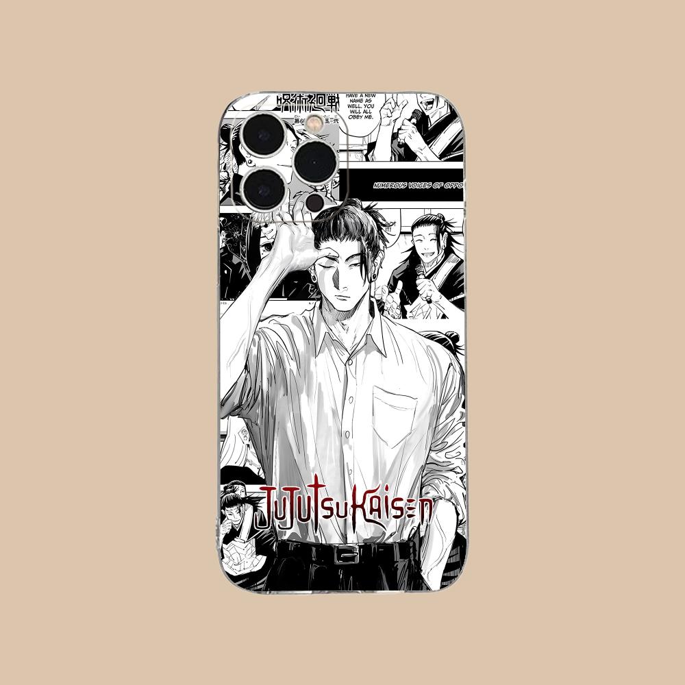Чехол для телефона Jujutsu Kaisen Geto Suguru для iPhone 17 16 15 14 13 12 11 X XR XS Air Pro Max Plus Mini Прозрачный Цветной Чехол Cover
