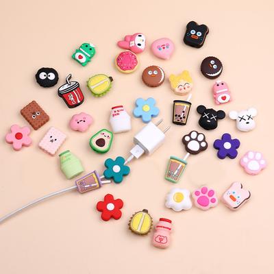 Динозавр, авокадо, фруктовый стиль, разъем для зарядки линии электропередачи, защитный рукав, чехол для защиты кабеля для передачи данных, крепежный инструмент