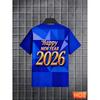 Модные Футболки с Графикой Фейерверк 2026 Новый Год Трендовая Уличная Одежда Мужские Женские Футболки с 3D Печатью Свободные Дышащие Футболки с Круглым Вырезом