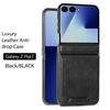 Роскошный деловой магнитный кожаный чехол для телефона Samsung Z flip 7 6 5 Защита центральной оси Ударопрочный Для Magsafe Тонкий чехол