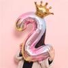 1PC Number+1PC Crown Balloon Birthday Wedding Party Decoration Balloon