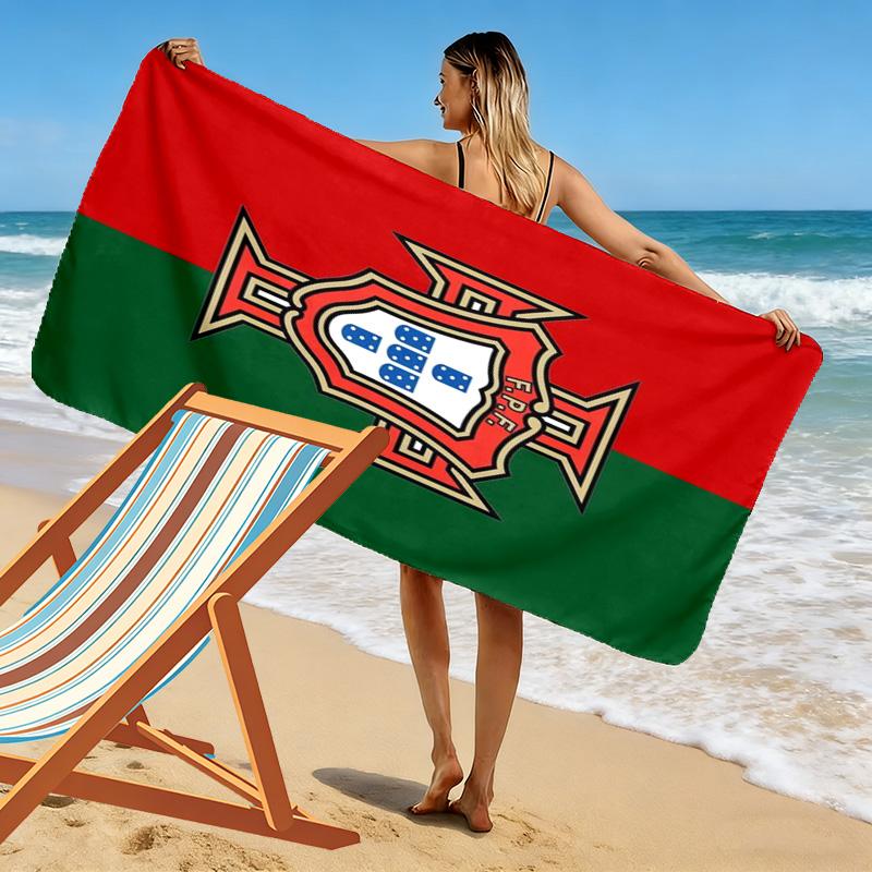 Пляжное полотенце Wc Portugal Print, Большое Мягкое Быстросохнущее полотенце для Пляжа Кемпинга Плавания