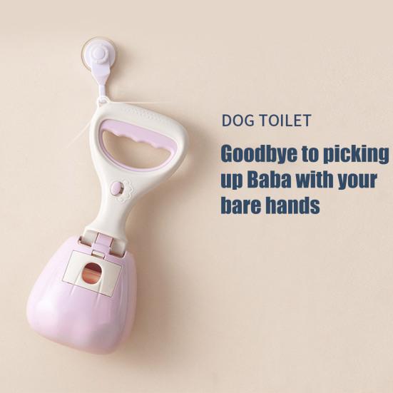 Портативная лопатка для уборки собачьих экскрементов с пакетом Эргономичная ручка Маленькая Средняя Большая Собака Кошка Подборщик экскрементов Выгул питомца Подборщик экскрементов Ловушка Зажим