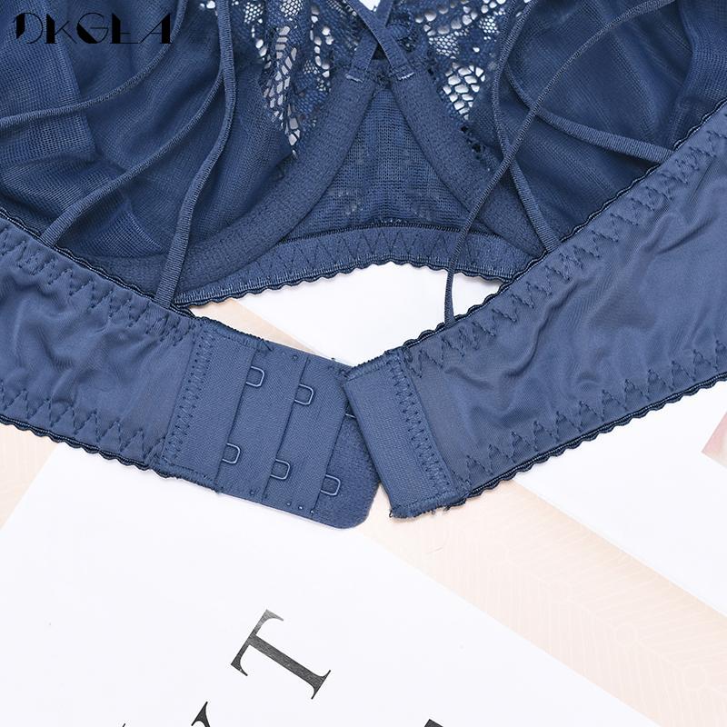 DKGEA Sexy Underwear Set Plus Size Brassiere Ultrathin