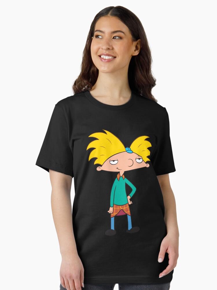 Hey Arnold! Hey Arnold! Iconic Cool Arnold Pose Big Chest Portrait Essential Unisex T-Shirt