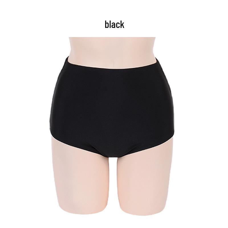 Women's High Waist Plus Size Boyleg Swim Shorts - Anti-Embarrassment Triangle Bikini Briefs
