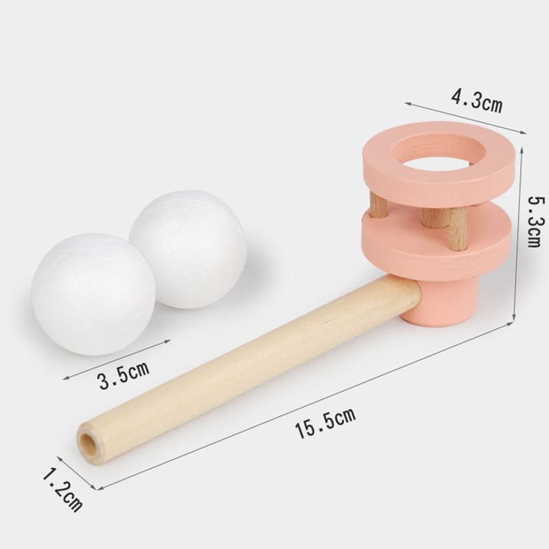Kids Floating Blow Pipe Ball Game Stress Reliever Balance Blowing Toys Educational Parent-child Games Training Lung Capacity Toy