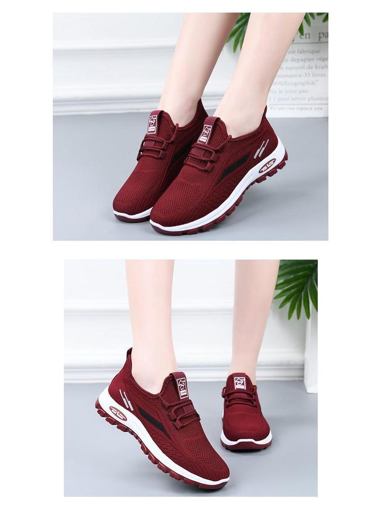 2024 Новые осенние дышащие туфли из ткани Old Beijing: Нескользящая, мягкая подошва для комфорта. Идеально подходит для женщин, пожилых людей, матерей.