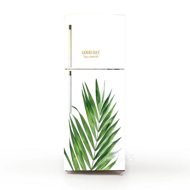 Ретро пляжные наклейки в горшках для покрытия холодильника, виниловая пленка для мебели, наклейка на обои, ПВХ Vinilo Frigorifico