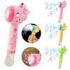 Electric Giraffe Bubble Maker Wand with Light 10 Holes Cartoon Animal Kids Handheld Automatic Bubble Blower Machine Toy Boys Girls Birthday Gift