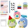 3Pcs Crochet Kit for Beginners Complete Crochet Knitting Kit Adorable Animal Crochet Starter Pack DIY Crochet Craft Kit