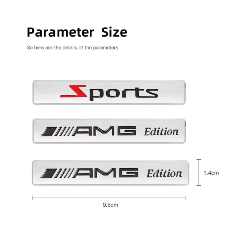 3D Metal Car Logo Badge Fender Trunk Emblem Accessories For Mercedes Benz AMG W206 W204 W205 W212 W213 W221 W222 W223 W251 BC1 c13