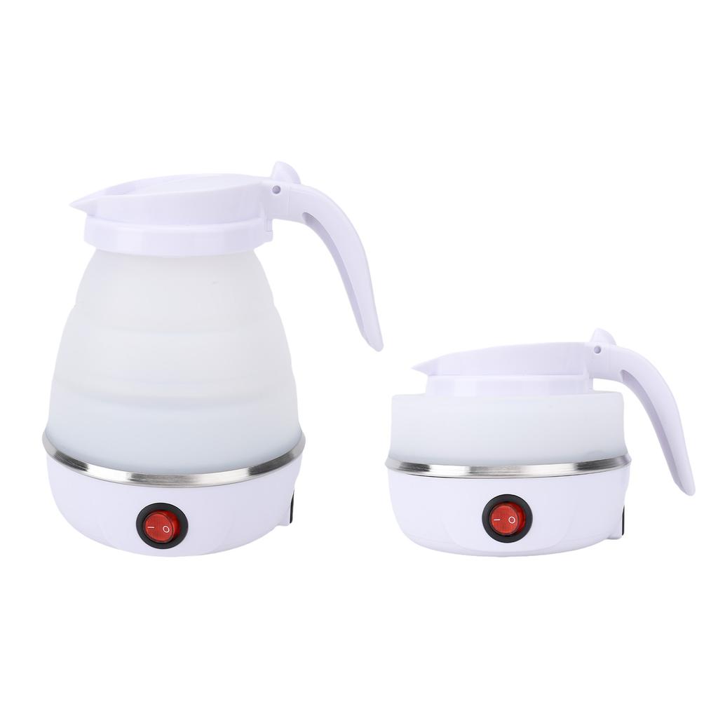 600W Foldable Electric Kettle 600ml Portable Efficient 6 Min Fast Boiled Safe for Travel Camping